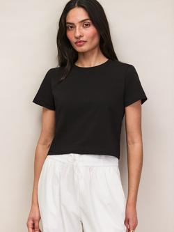 Ro&Zo Cotton Jersey T-Shirt, Black, Black