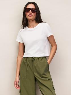 Ro&Zo Cotton Jersey T-Shirt, White, White