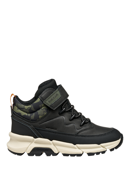 Geox Kids' Flexyper Plus ABX Boots, Black/Military