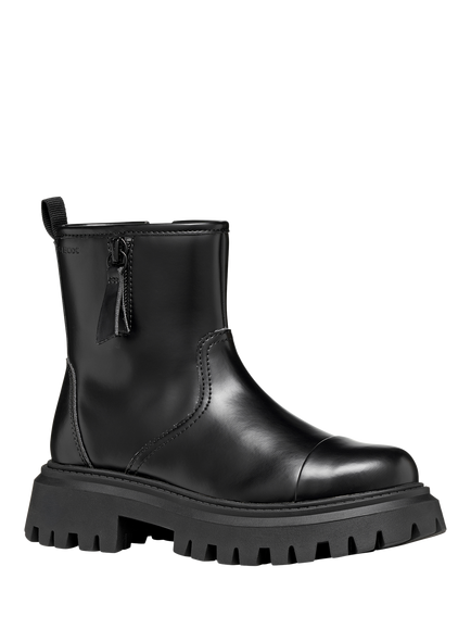 Geox Kids' Maquinnens Ankle Boots, Black - view 2, Black