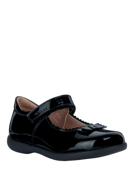 Geox Kids' Naimara Patent Leather Ballet Flats, Black - view 2, Black