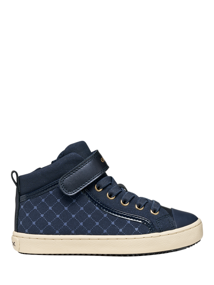 Geox Kids' Kalispera Zip Side Trainers, Navy, Navy