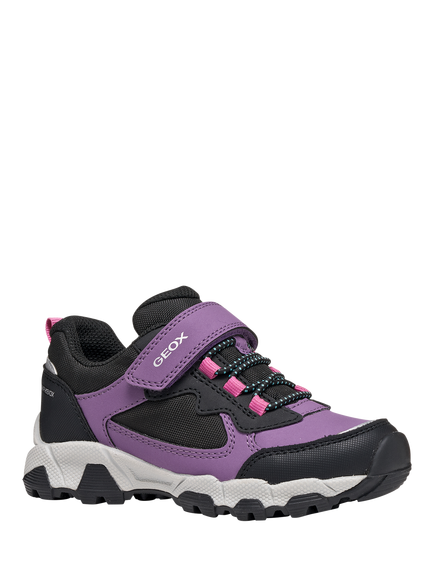 Geox Kids' Magnetar ABX Trainers - view 2, Violet/Black