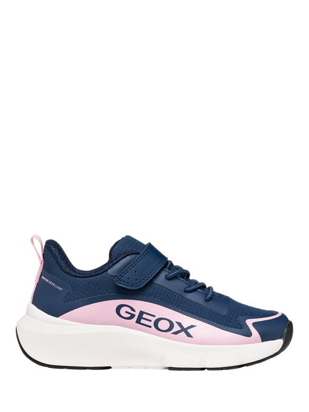 Geox Kids' Pro-Ran Trainers, Navy/Pink, Navy/Pink