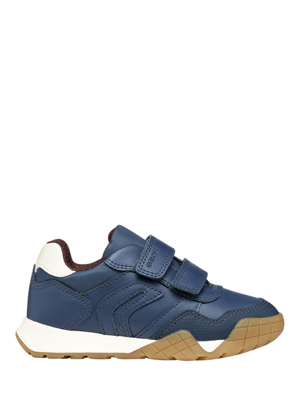 Geox Kids' Rann-E Low-Cut Trainers, Navy/Ivory, Navy/Ivory