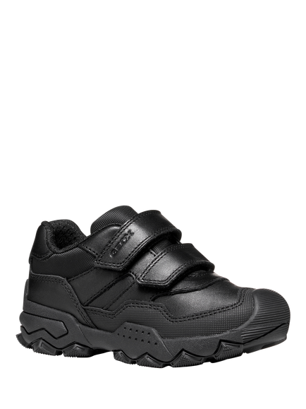 Geoz Kids' Buller Leather Trainers, Black - view 2, Black