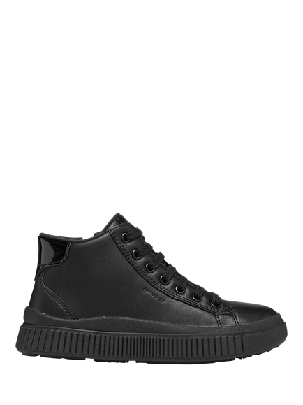 Geox Kids' Laquinny ABX Mid-Cut Trainers, Black, Black