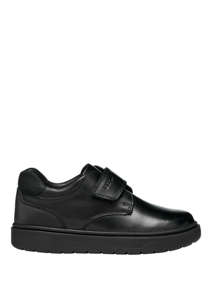 Geox Kids' Riddock Low Cut Leather Shoes, Black, Black