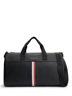 Tommy Hilfiger Metro Twin Handle Duffle Bag, 23L, Black, Black