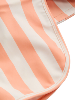 KIDLY by MORI Kids' Sunsafe Swim Hat, Orange Stripe - view 2, Orange Stripe