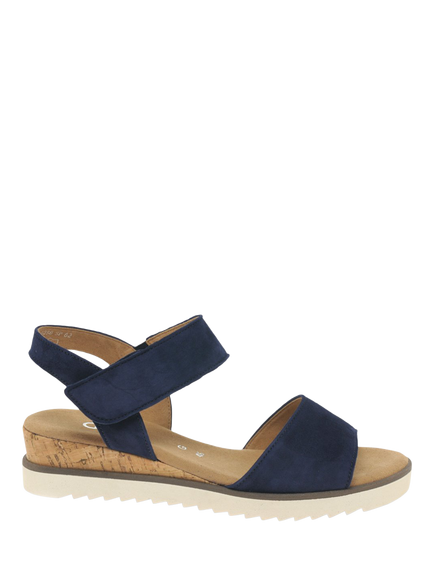 Gabor Raynor Suede Slingback Sandals, Dark Blue, Dark Blue