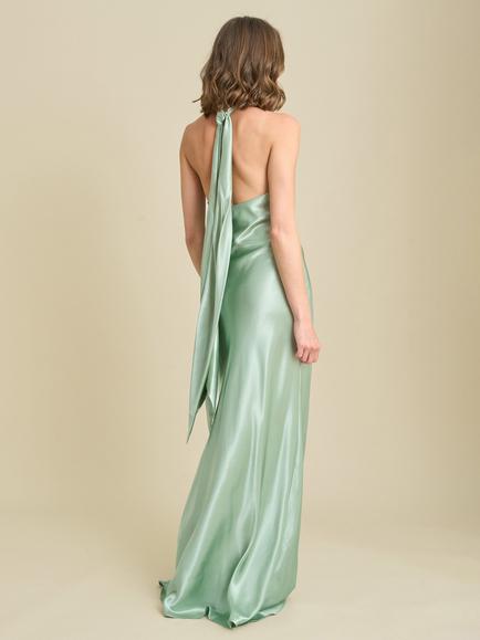 Gina Bacconi Cassidy Sheath Maxi Dress, Sage - view 2, Sage