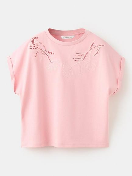 Mango Kids' T-Shirt, Pink, Pink