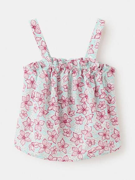 Mango Kids' Camisole Top, Aqua - view 2, Aqua