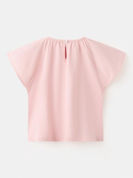 Mango Kids' Star T-Shirt, Pink - view 2, Pink