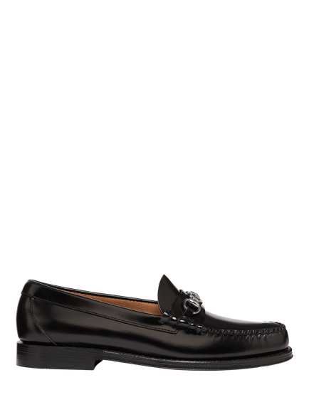 G.H.BASS Weejuns Lincoln Snaffle Leather Loafers, Black, Black