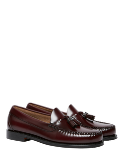 G.H.BASS Weejuns Larkin Leather Tassel Loafers, Wine - view 2, Wine