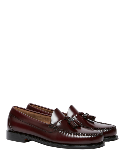 G.H.BASS Weejuns Larkin Leather Tassel Loafers, Wine - view 2, Wine