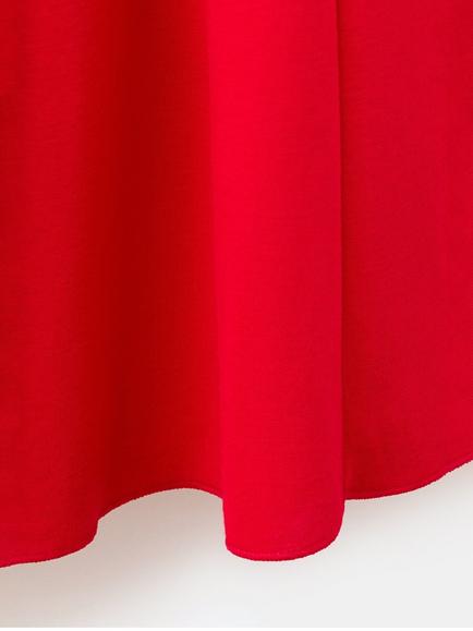 Mango Vestido Vale Sleeveless V-Neck Fit & Flare Midi Dress, Red - view 2, Red