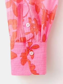 Mango Abstract Floral Shirt, Pink - view 2, Pink