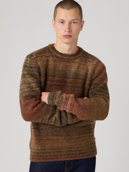 Levi's Presidio Crew Neck Jumper, Boucle Coffee Boucle, Boucle Coffee Boucle