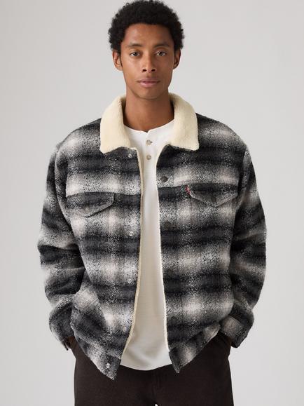 Levi's Relaxed Fit Trucker Jacket, Ivy Plaid Thunderstorm, Ivy Plaid Thunderstm