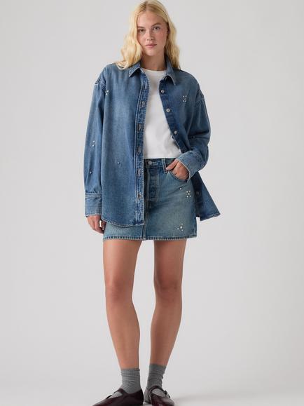 Levi's Icon Denim Mini Skirt, Trip On Drip Skirt, Trip On Drip Skirt