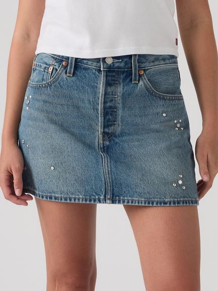 Levi's Icon Denim Mini Skirt, Trip On Drip Skirt - view 2, Trip On Drip Skirt