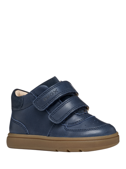 Geox Baby Biglia First Steps Trainers, Navy - view 2, Navy