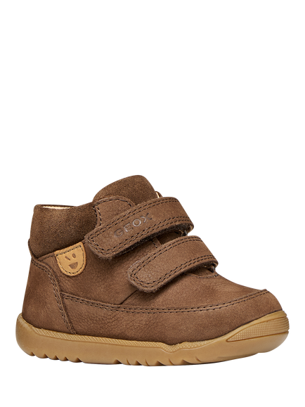 Geox Baby Macchia First Step Shoes - view 2, Dark Brown
