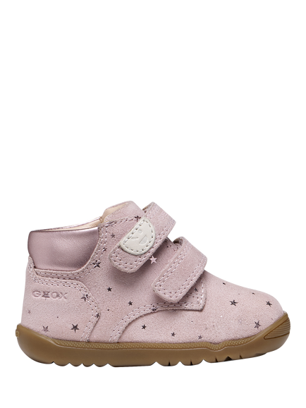 Geox Baby Macchia First Step Trainers, Old Rose, Old Rose