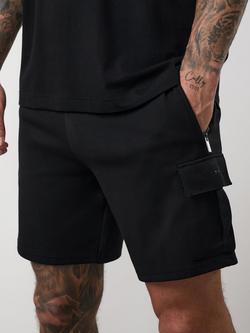 Gym King Regular Fit Cargo Shorts - view 2, Black
