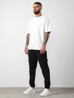 Gym King Regular Cut Cargo Joggers, Black