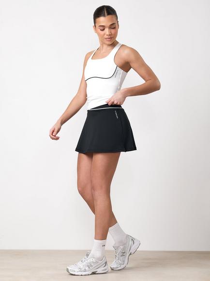 Gym King Knockout High Waist Skort, Black, Black