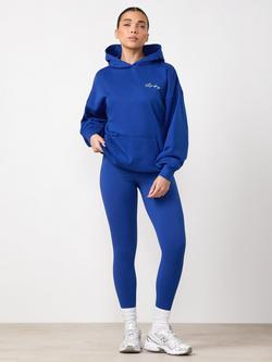 Gym King Brushed Back Hooded Sweatshirt, Jewel Blue, Jewel Blue