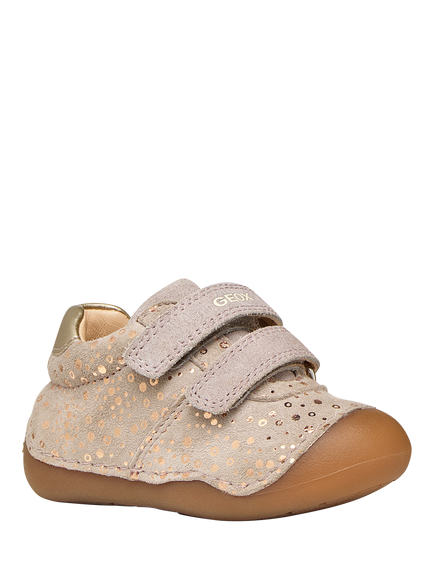 Geox Baby Tutim Trainers, Sand - view 2, Sand