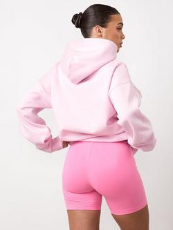Gym King Hooded Fleece Branded Sweatshirt, Soft Pink/Pink - view 2, Soft Pink/Pink