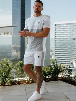 Gym King Regular Cut Fleece Shorts - view 2, Marl/Grey/White