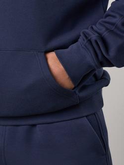 Gym King Heritage Crest Cotton Hoodie, Indigo Blue - view 2, Indigo Blue