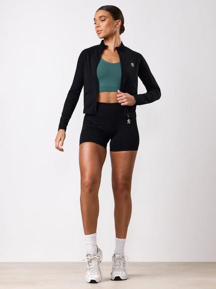 Gym King Power Lightweight Seamless Shorts, Black, Black