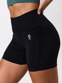 Gym King Power Lightweight Seamless Shorts, Black - view 2, Black