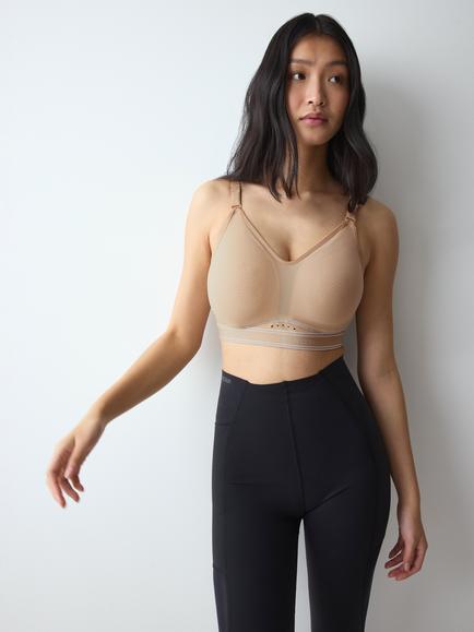 Triumph Triaction Cardio Breeze P Sports Bra, Tender Beige, Tender Beige
