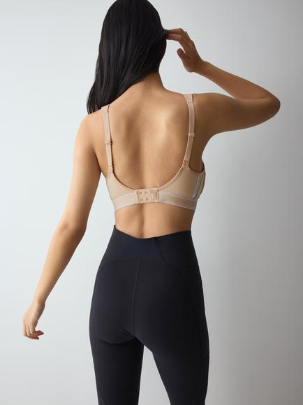 Triumph Triaction Cardio Breeze P Sports Bra, Tender Beige - view 2, Tender Beige
