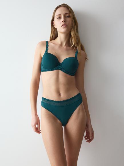 Triumph Feel of Modal Thong, Teal Green, Teal Green