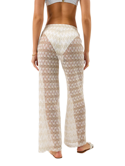 Accessorize Crochet Wide Leg Beach Trousers, White - view 2, White