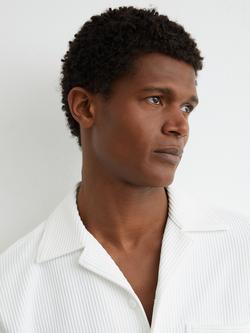 Reiss Odessa Cuban Collar Shirt - view 2, White