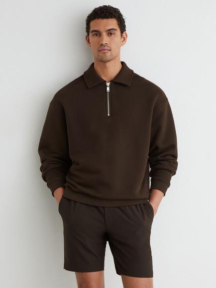 Reiss Deck Drawstring Shorts, Brown, Brown