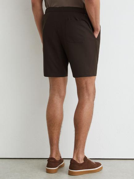 Reiss Deck Drawstring Shorts, Brown - view 2, Brown