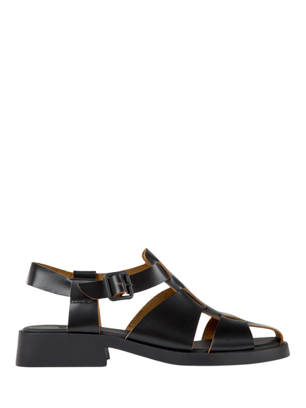 Campus Dana Leather Gladiator Sandals, Black, Black