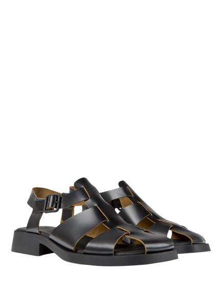 Campus Dana Leather Gladiator Sandals, Black - view 2, Black